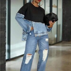 Stylish Blue denim top